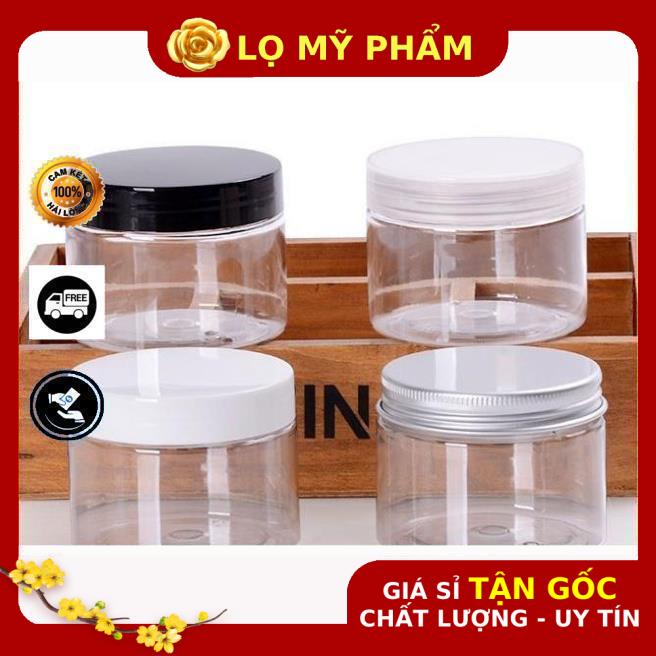 Hủ Đựng Kem ❤ GIÁ TỐT NHẤT ❤ Hủ nhựa Pet 150g,200g,250g đựng mỹ phẩm, thực phẩm, đồ khô, ngũ cốc