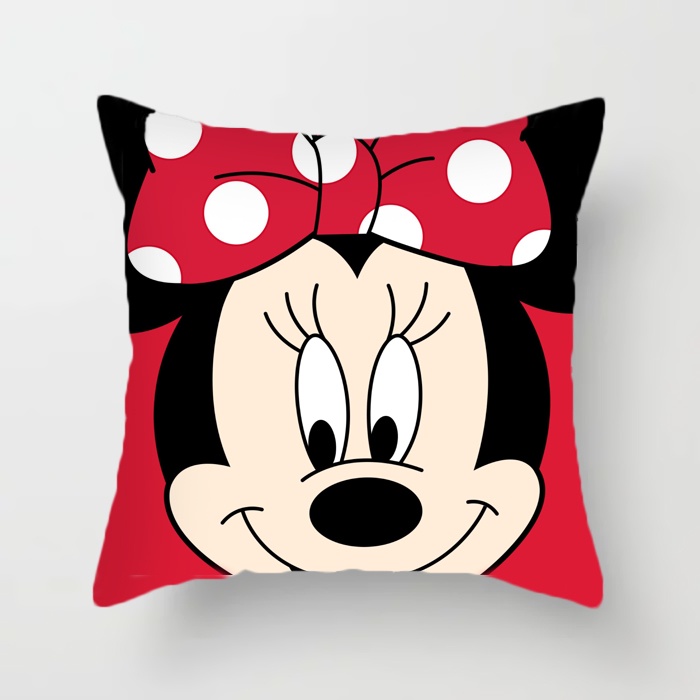 Gối Tựa Sofa, Gối Trang Trí Kích Thước 40x40 Cm Hình Nhân Vật Hoạt Hình Siêu Đáng Yêu