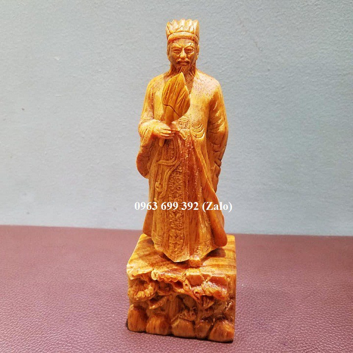Tượng khổng minh gỗ huyết long