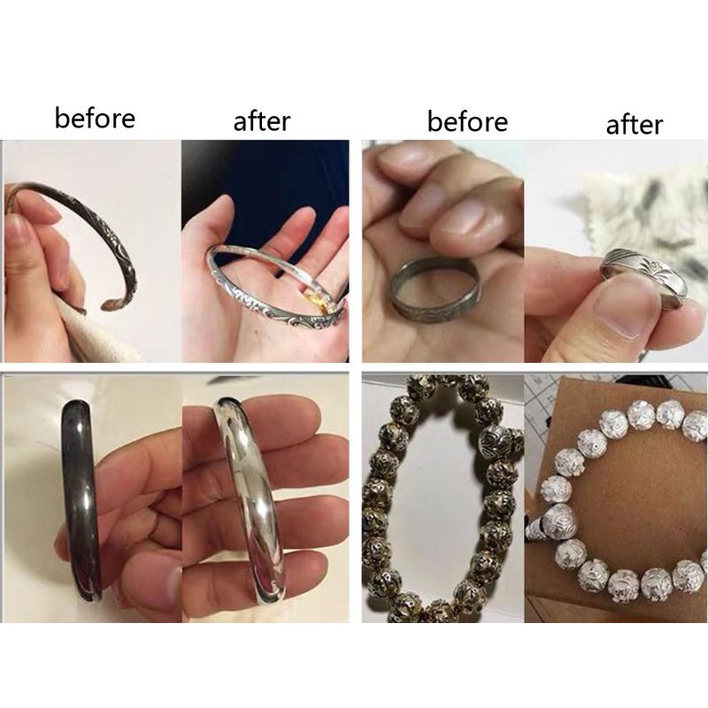 Khăn Cotton Nguyên Chất Màu Vàng / Bạc / Bạch Kim Không Độc Hại Dùng Để Lau Chùi Trang Sức / Đồng Hồ