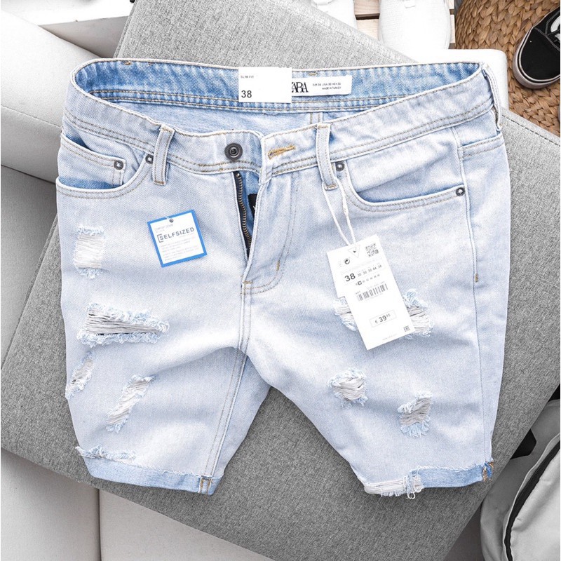 Quần short nam hàng xuất xịn thời trang - Jean co giãn Hải An Jeans