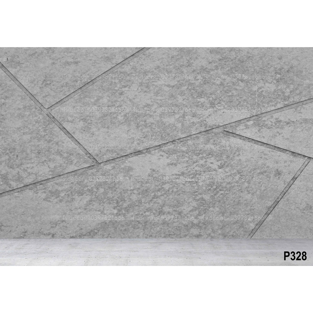 Xi măng xám hiện đại khổ rộng