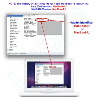 Pin Apple Macbook 13″ A1342 A1331