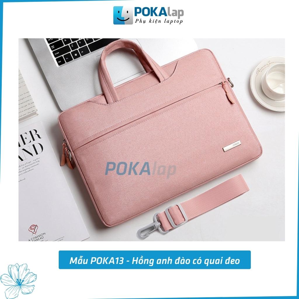 Túi chống sốc laptop POKA13 chất liệu vải oxford cao cấp chống thấm nước 13,14,15.6 inch unisex - POKALAP