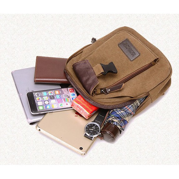 [ Túi đeo chéo ] TÚI ĐEO CHÉO VẢI CANVAS CÁ TÍNH PHONG CÁCH HÀN QUỐC 269-DC103 [SIZE LỚN - NHỎ] | BigBuy360 - bigbuy360.vn