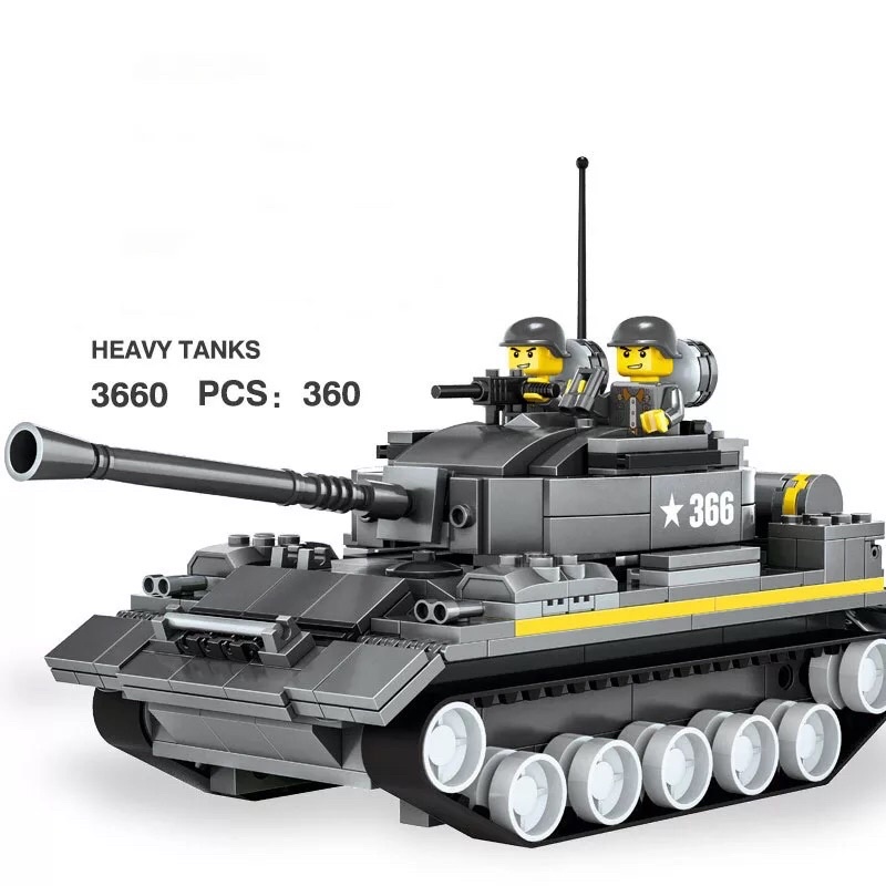 [HCM] Đồ chơi lắp ráp LEGO xe Tăng cho bé LEGION 360 mảnh ghép phát triển trí tuệ