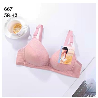 Áo ngực bầu cho con bú không gọng 668 , chất liệu 100% cotton mềm nhẹ, mở cúc tiện lợi cho con bú