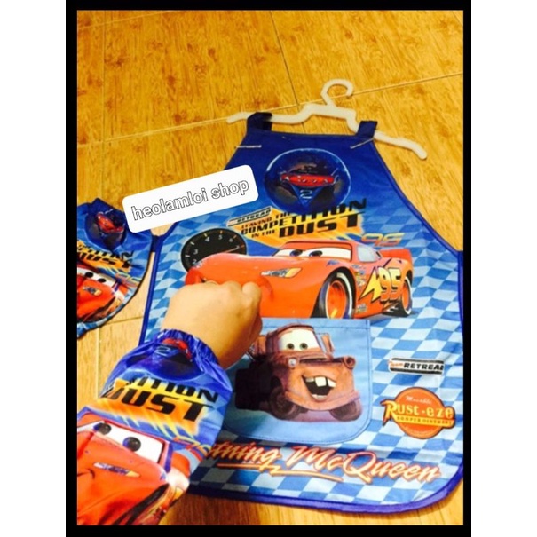 Bộ tạp dề kèm đeo tay Mcqueen