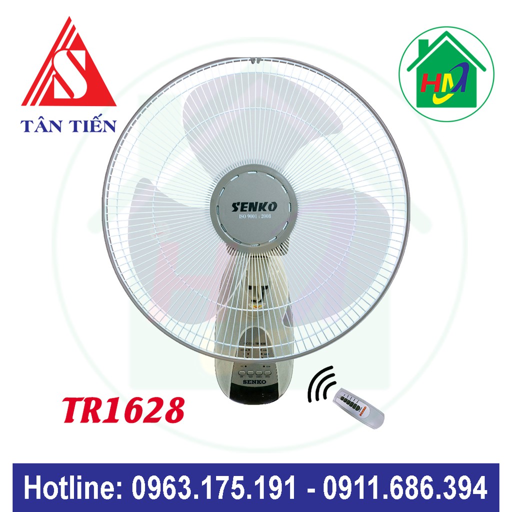 Quạt Treo Tường Điều Khiển Từ Xa SENKO TR1628