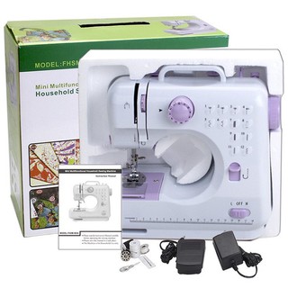 Máy May Mini Gia Đình 505A 12 Kiểu May, Có Vắt Sổ