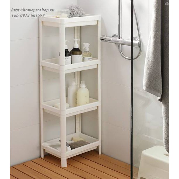 Kệ nhựa để đồ 4 tầng VESKEN - IKEA