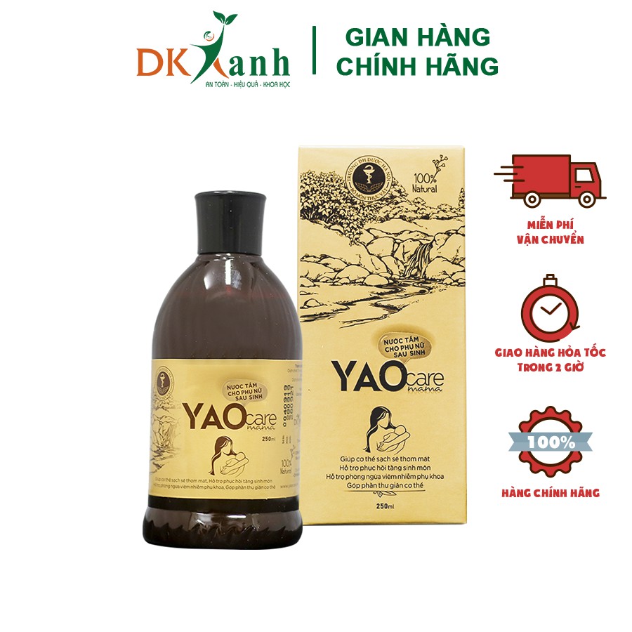 [HÀNG CÔNG TY] Xông tắm sau sinh Yaocare mama 250ml / chai - DK Pharma