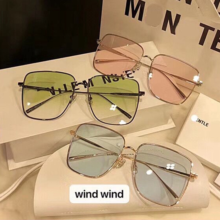 Kính mát gọng vuông phong cách Hàn Quốc tiêu chuẩn bảo vệ UV400