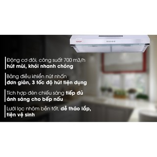 Máy hút mùi tự hủy SUNHOUSE SHB6118B
