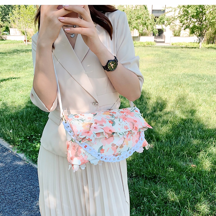 Túi Đeo Vai/Xách Tay In Hoa Thời Trang Cho Nữ