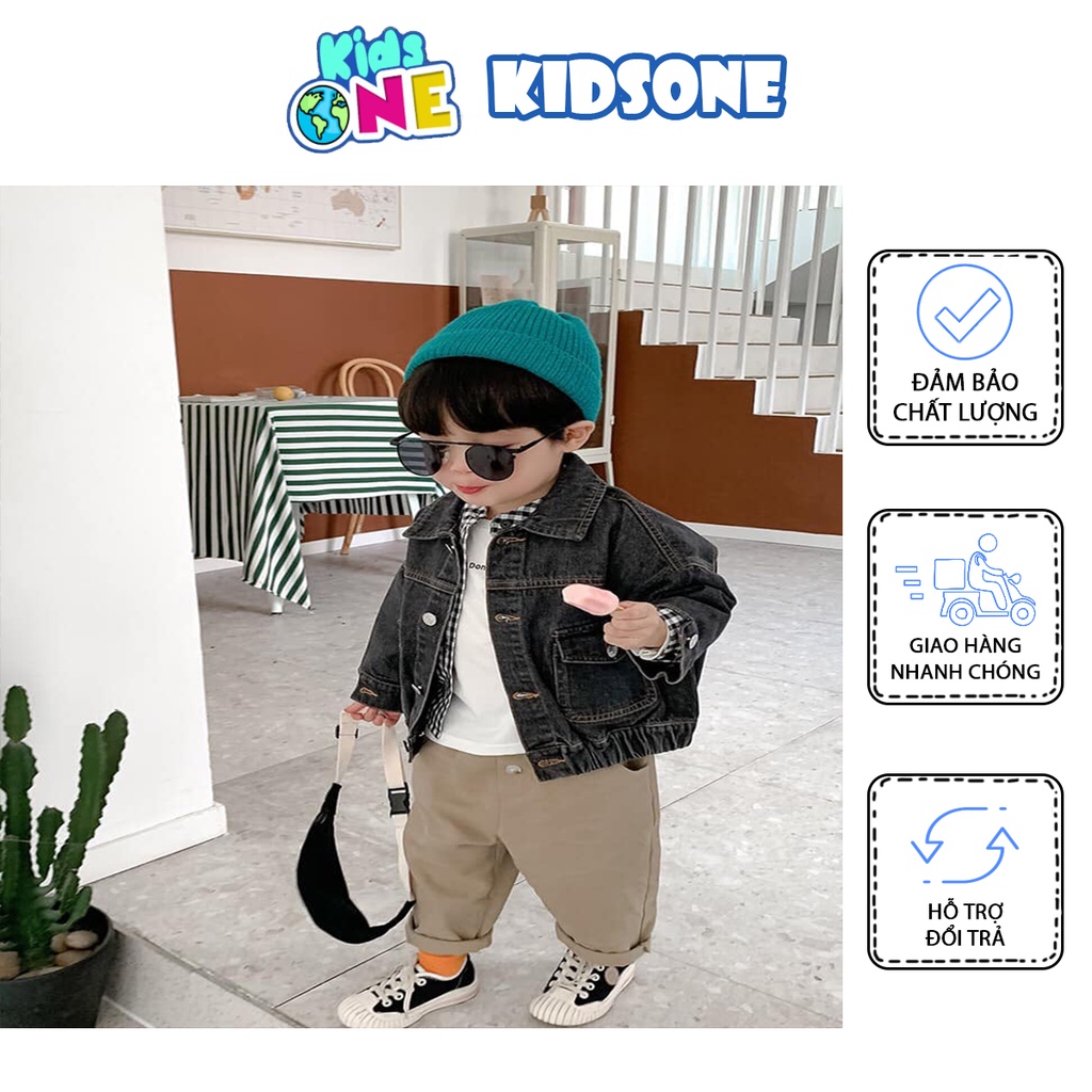 Áo Khoác Jean Cho Bé Trai Và Bé Gái Size 8-25kg KidsOne