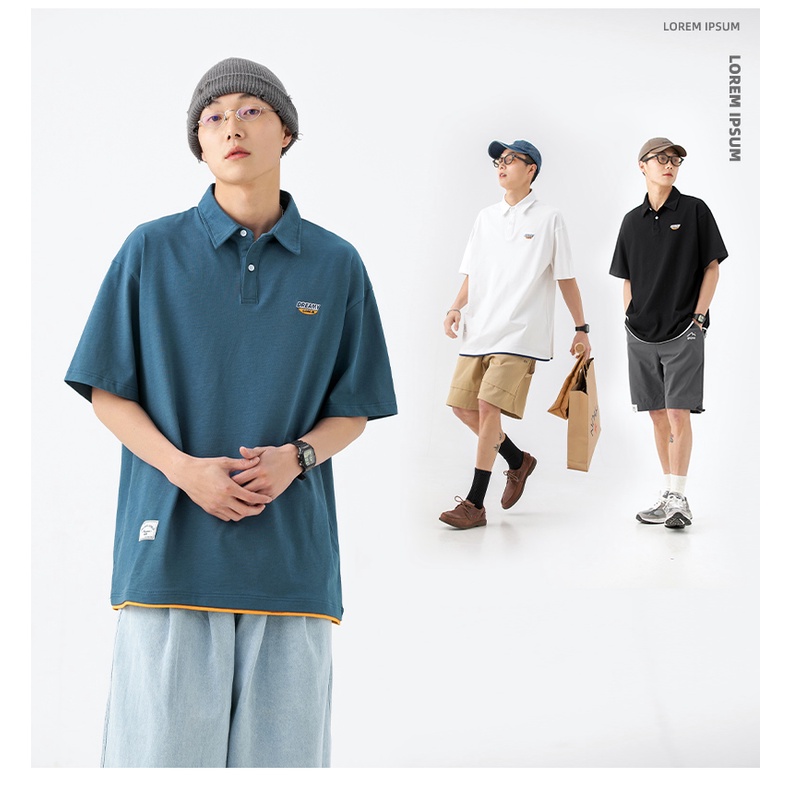 Áo Thun Polo Nam ngắn tay Dreamy, cổ bẻ vải cá sấu cotton cao cấp xuất xịn chuẩn form logo thêu – Rew2021