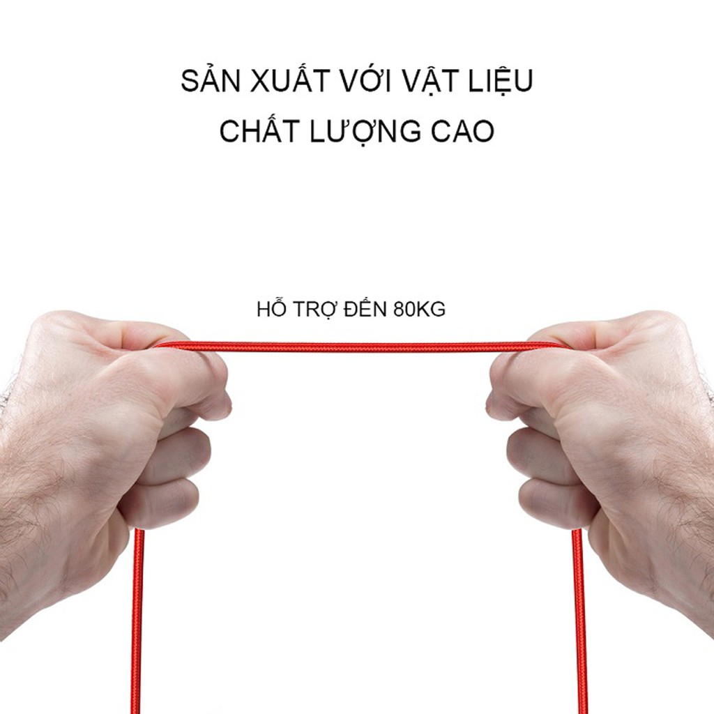 Dây Cáp Sạc Dù Nhanh Type-C – dài 1m CS100 – Bảo Hành Bagi 12 Tháng