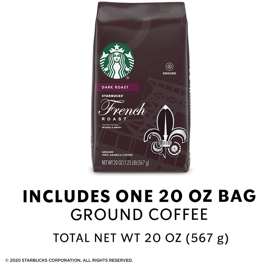 Cà phê Starbucks rang xay sẵn 100% Arabica Coffee gói 567g [Hàng Mỹ]