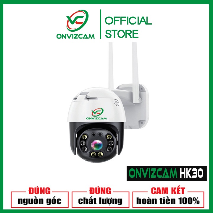 Camera giám sát ONVIZCAM HK30 ngoài trời -Có màu ban đêm -Xoay theo chuyển động  CARECAM 3.0 MPx