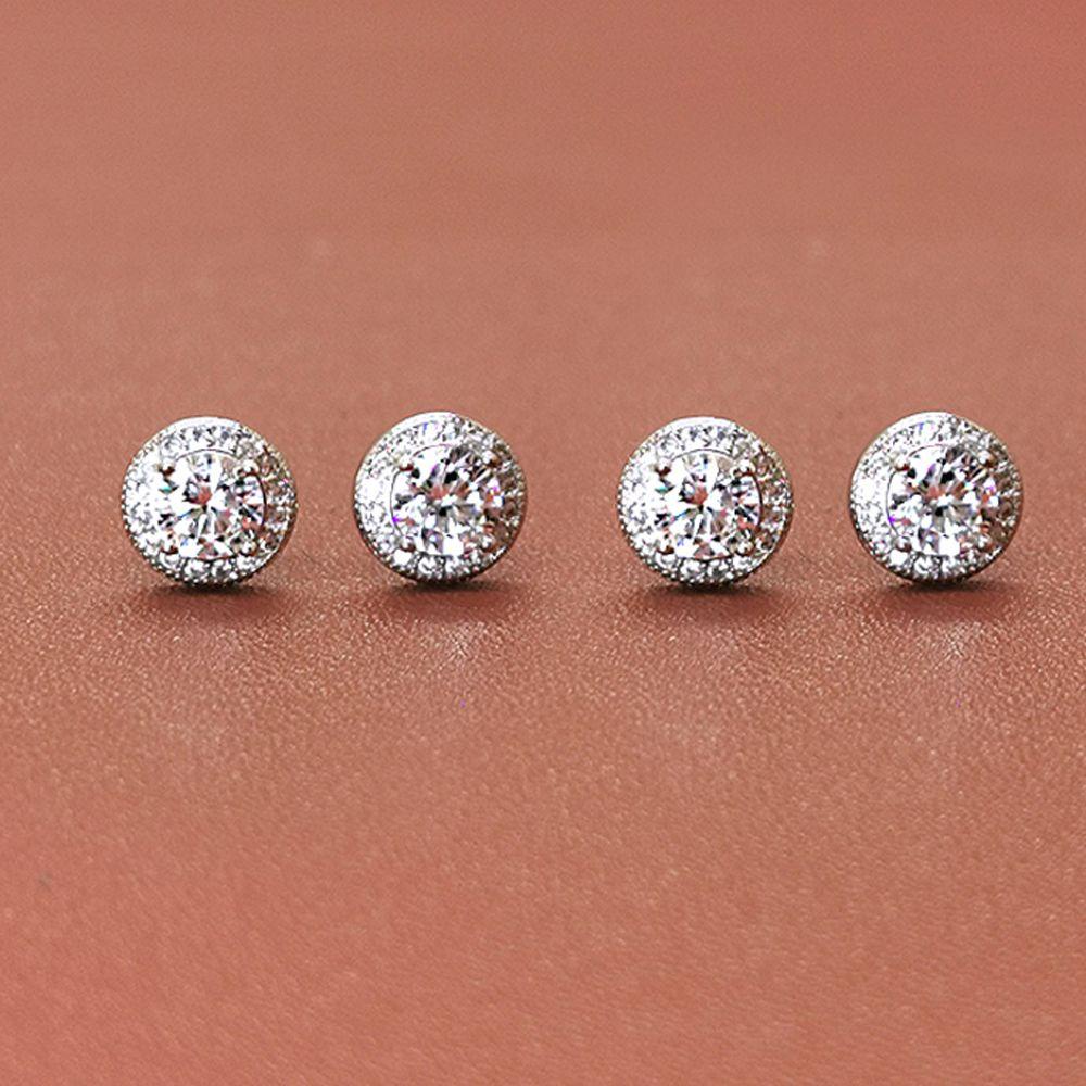 Bông Tai Thời Trang Nam Phong Cách Retro|Khuyên Tai Tròn Mini Phong Cách Hip Hop Cá Tính