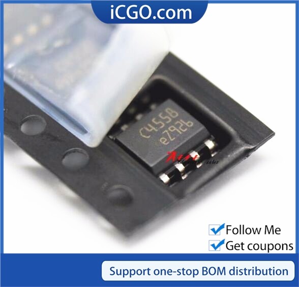 10 Chiếc Khuếch Đại Hoạt Động TJM4558CDT SOP8 TJM4558 SOP C4558 NJM4558CG C4558 SOP-8