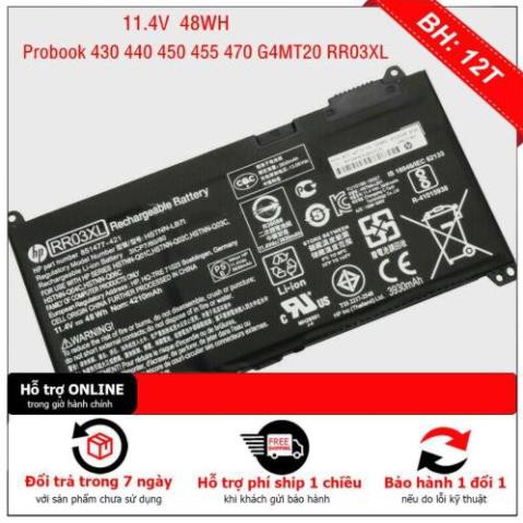 Pin HP ProBook 430 G4 G5 440 G4 G5 450 G4 G5 455 G4 G5 470 G4 G5 RR03XL HSTNN-PB6W HSTNN-LB7I HSTNN-UB7C HSTNN-Q01C