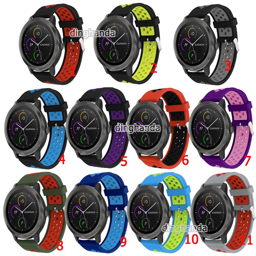 Dây đeo silicon mềm dành cho đồng hồ thông minh Garmin Vivoactive 3