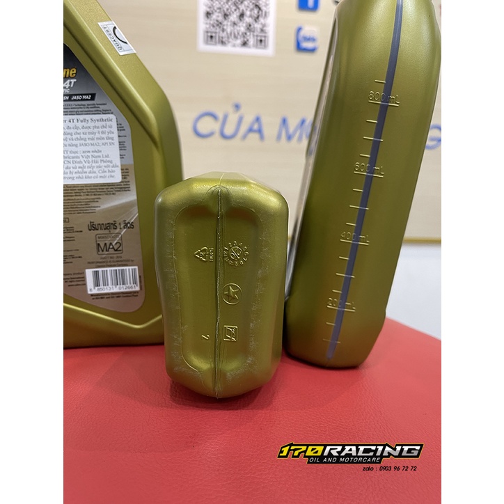 [combo] Nhớt Xe Máy - cho xe số, xe côn - CALTEX HAVOLINE SUPER 4T FULLY SYNTHETIC SAE 5W40  ZOOMTECH Dung Tích 1000 ML