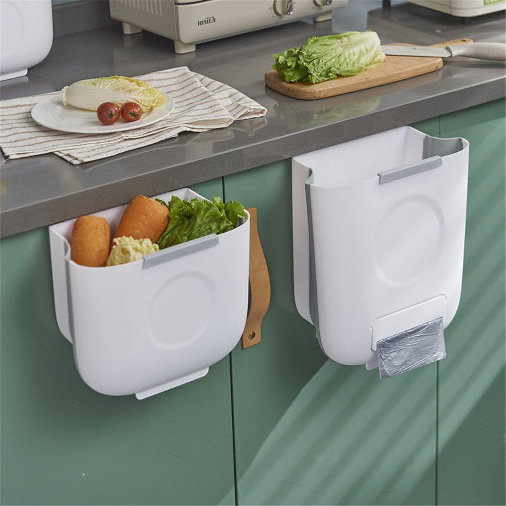 Thùng Rác Gắn Tường Có Thể Gấp Gọn Tiện Dụng