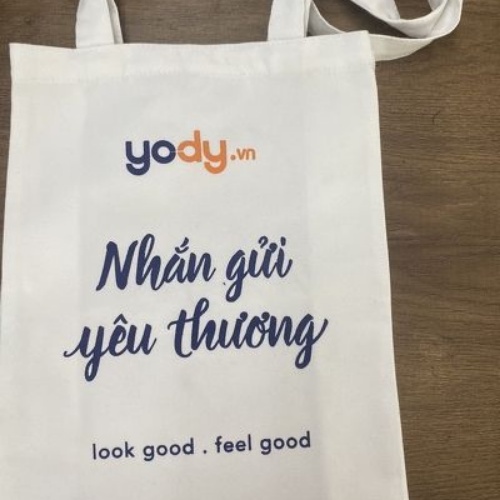 Túi Xách Vải Canvas Nam Nữ YODY, Túi Tote Cỡ Lớn Đeo Chéo Hàn Quốc ZTUI