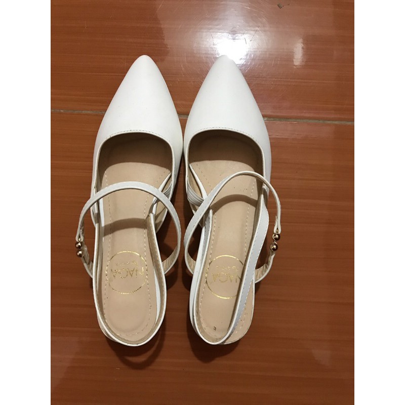 Giày Nagashoes cao gót 3 cm, mũi nhọn