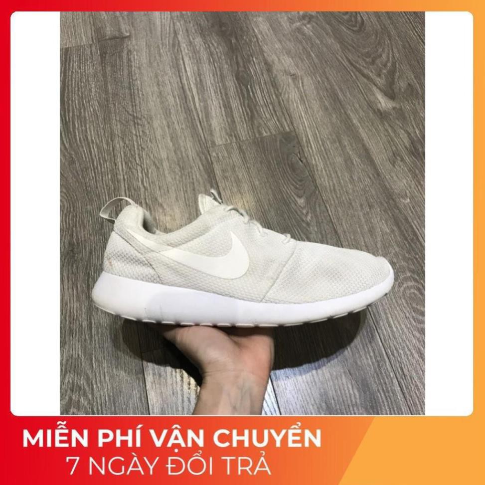 [ Sales 11-11] [Hàng Auth] Giày nike nike Roshe Run  2hand trắng 42.5 27cm . HOT . 11.11 : az11 |