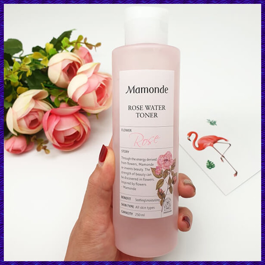 [HÀNG CHÍNH HÃNG]Nước Hoa Hồng Không Cồn Dưỡng Ẩm Mamonde Rose Water Toner 250ml