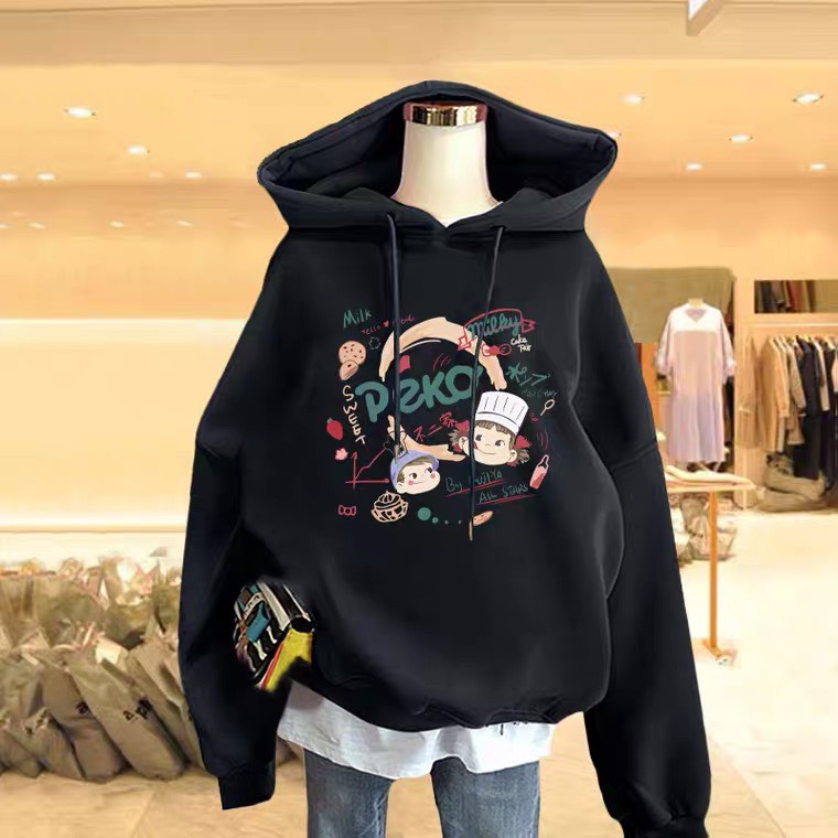 Áo Hoodie PeKo Unisex Nam Nữ Basic Chất Nỉ Bông In Hình đáng yêu - Áo Stweater Hot Trend 2021