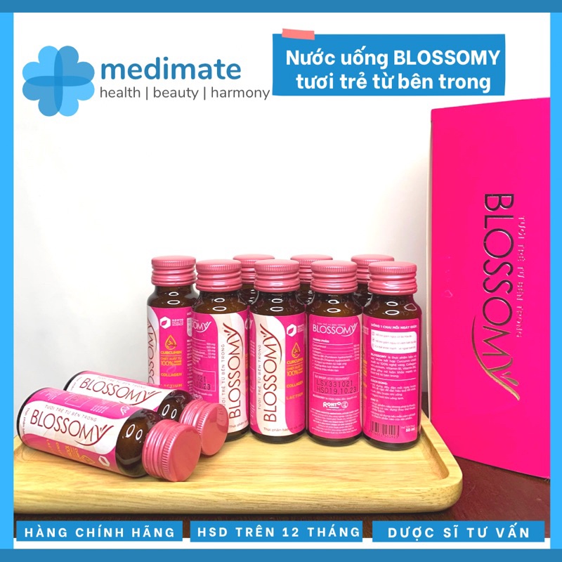 Nước uống Blossomy giảm lão hoá, giúp da tươi trẻ và tăng cường sức khoẻ (chai 50ml)