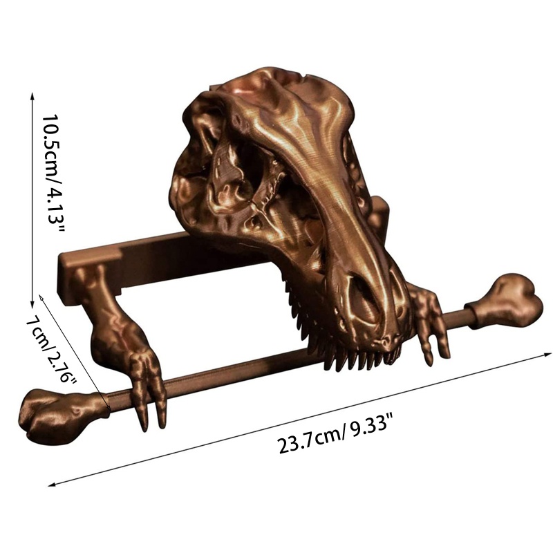 QQ Giá Đỡ Khăn Giấy Bằng Kim Loại Hình Khủng Long