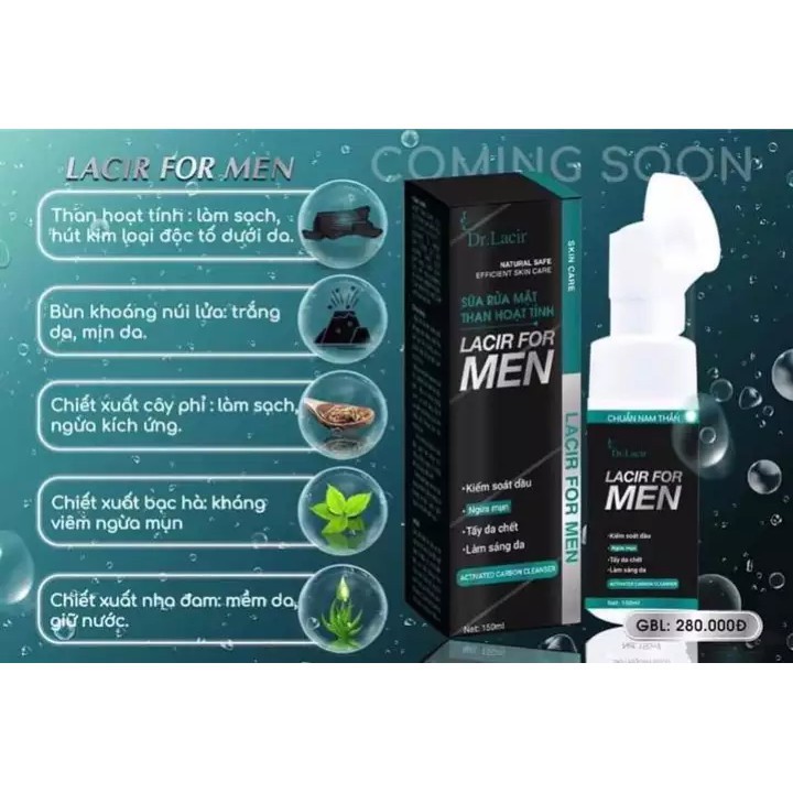 [Hàng Chính Hãng] SỮA RỬA MẶT NAM LAMER CARE - DR.LACIR