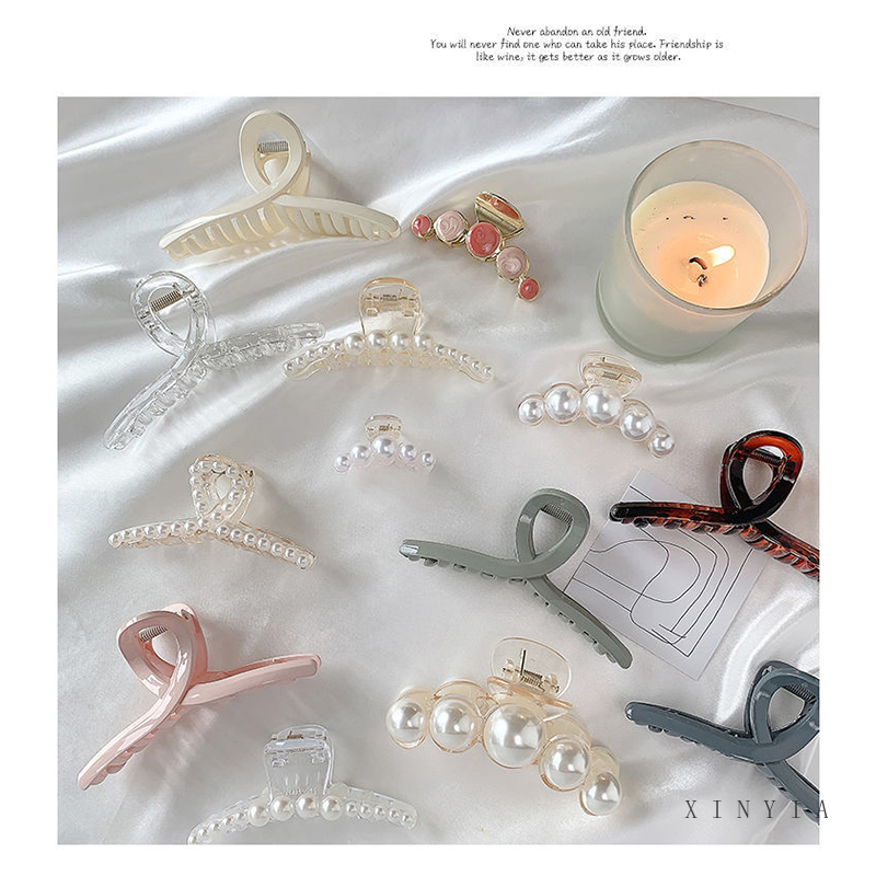 Kẹp Tóc Càng Cua Cỡ Lớn Kiểu Hàn Quốc Thời Trang Mùa Hè Xinh Xắn Cho Nữ