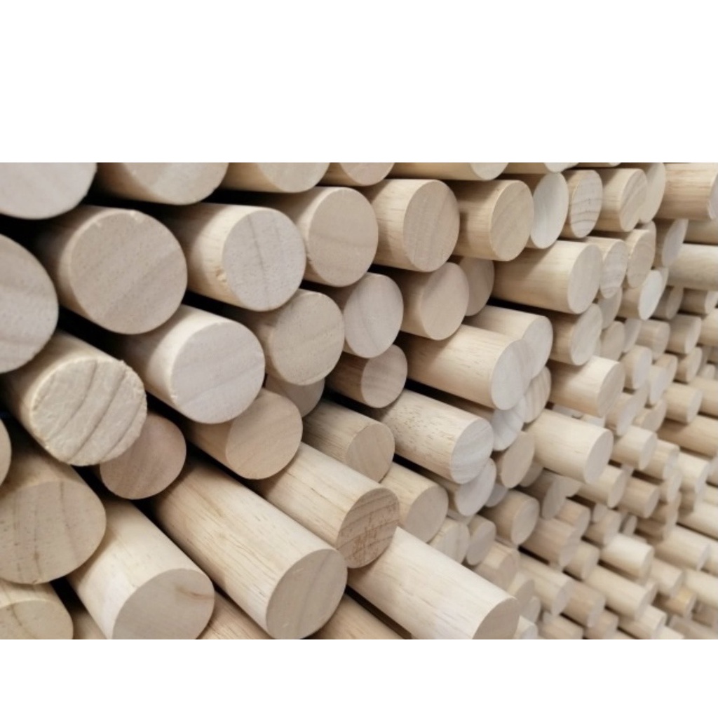 Thanh Gỗ Tròn Dài 40cm phi 8li,10li,12li,14li,15li Làm Mô Hình Handmade , Decor Nhà Cửa