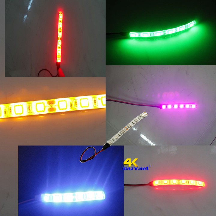 Led dây độ chế xe máy , xe đạp (loại 6 led , dài 10cm)