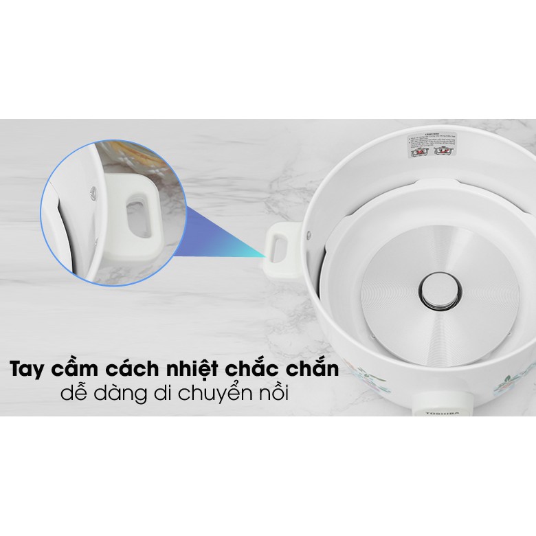 Nồi cơm nắp rời Toshiba RC-18MH1PV - Dung tích 1.8 lít - Bảo hành 12 tháng