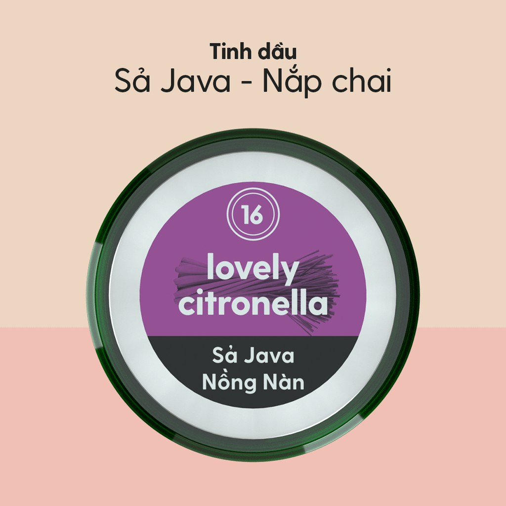 Tinh Dầu Sả Java (Thơm Đậm) Organic Thiên Nhiên Nguyên Chất Đậm Đặc Xông Thơm Phòng, Làm Nến Thơm HENY GARDEN