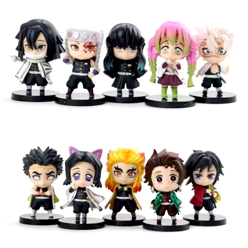 Mô Hình kimetsu no yaiba Chibi - Mô Hình Thanh Gươm Diệt Quỷ Chibi bằng PVC cao cấp (Có clip,ảnh thật)