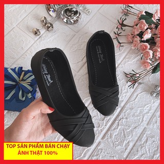 Giày bệt khóa mềm êm chân - dn 79 đen