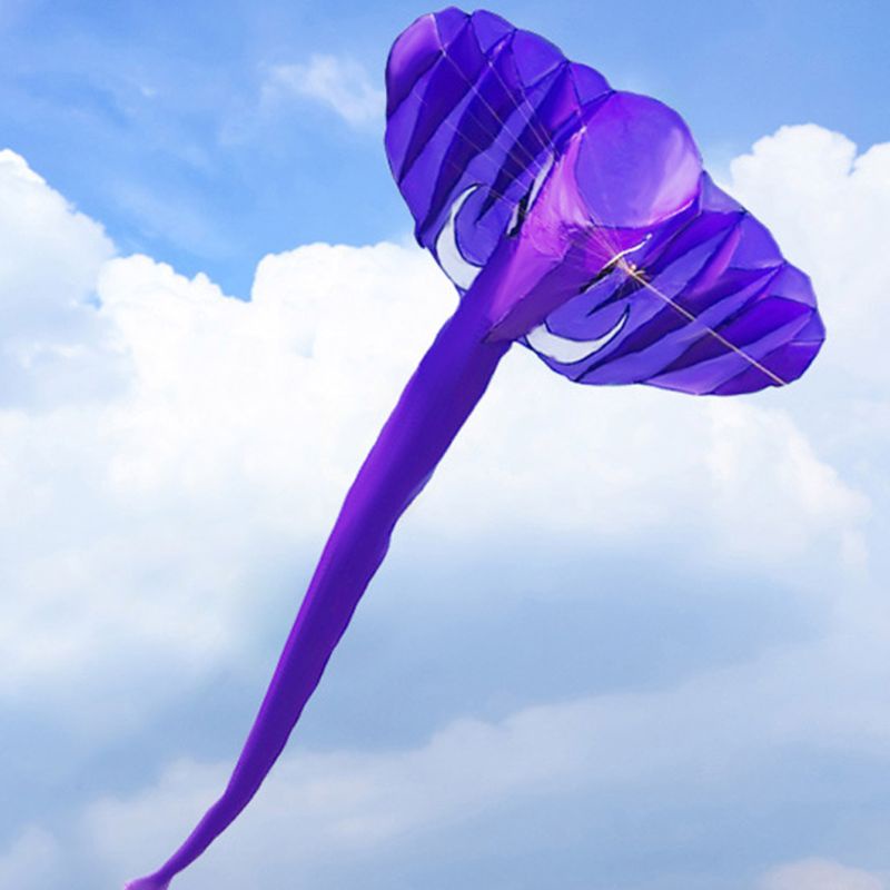 Diều Mềm Hình Voi 3D Cỡ Lớn Không Khung Giải Trí Cho Gia Đình