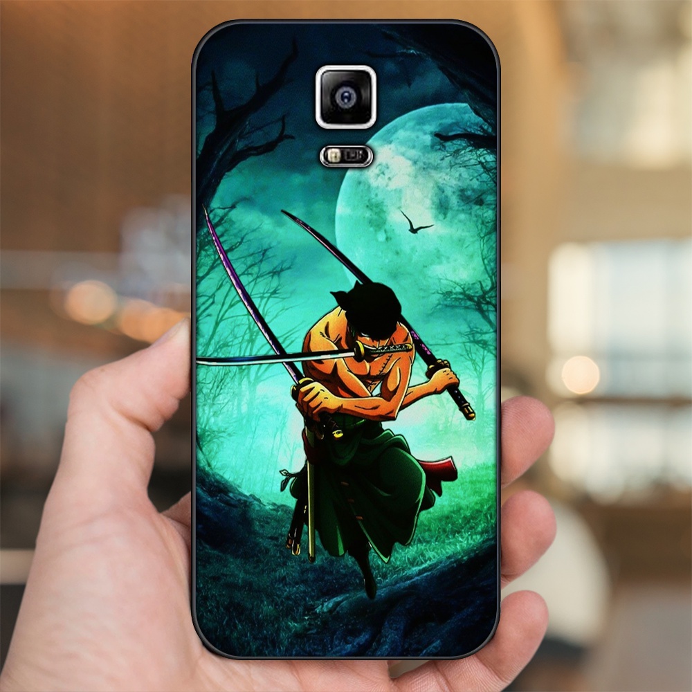 Ốp lưng Samsung Note 4 viền đen in hình Zoro One Piece