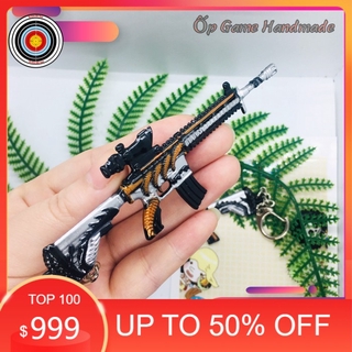 Móc khoá pubg M416 gold keel (skin cổ điển) 2021 vằn rồng 12cm - Móc chìa khoá pubg kim loại cao cấp