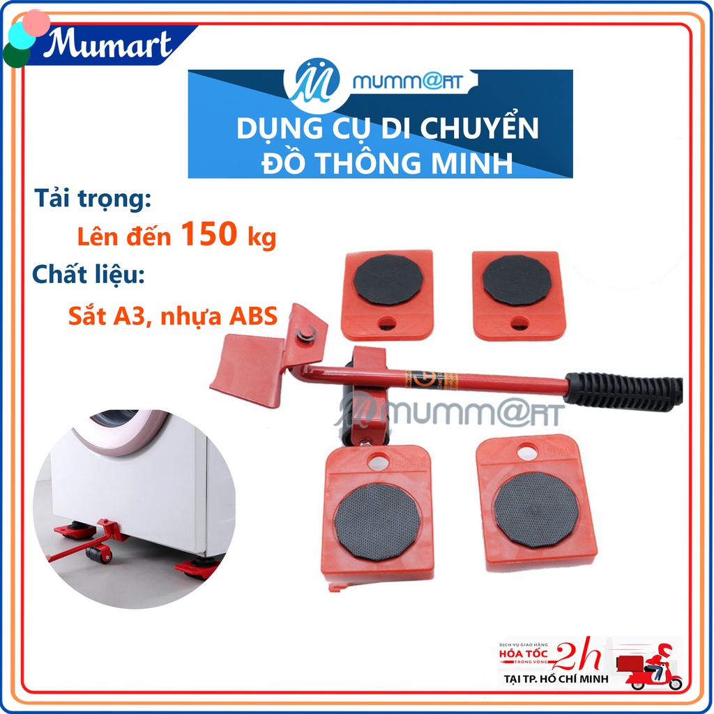 Dụng cụ hỗ trợ nâng và di chuyển những vật nặng có kích thước lớn, trọng lượng lớn đến 150 kg một cách thông minh