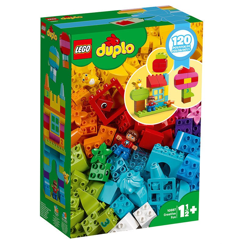 [Đảm bảo hàng chính hãng] LEGO Lego Building Blocks Depot 10887 My Free Creative Fun Play Box Đồ chơi trẻ em